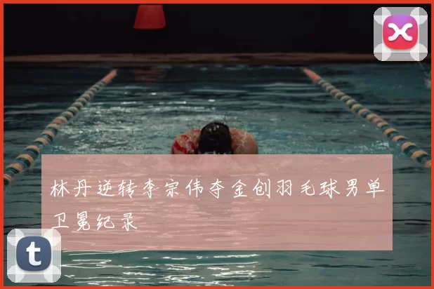 林丹逆转李宗伟夺金创羽毛球男单卫冕纪录